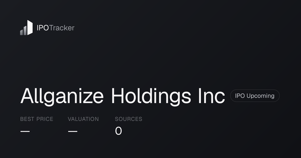 Allganize Holdings Inc IPO Date, IPO Price & Pre-IPO Markets — JPX ...